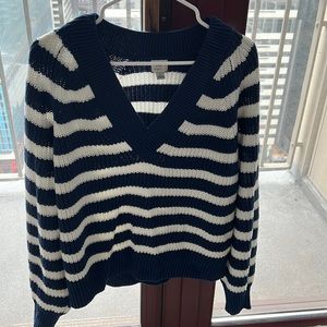Oversized V neck sweater- NEW without tags